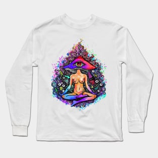 Ajna ( Third Eye Mushroom ) Long Sleeve T-Shirt